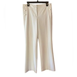 Vintage Sailor Mid-Rise Trouser Pants‎ off white lined 30” x 32” size 6